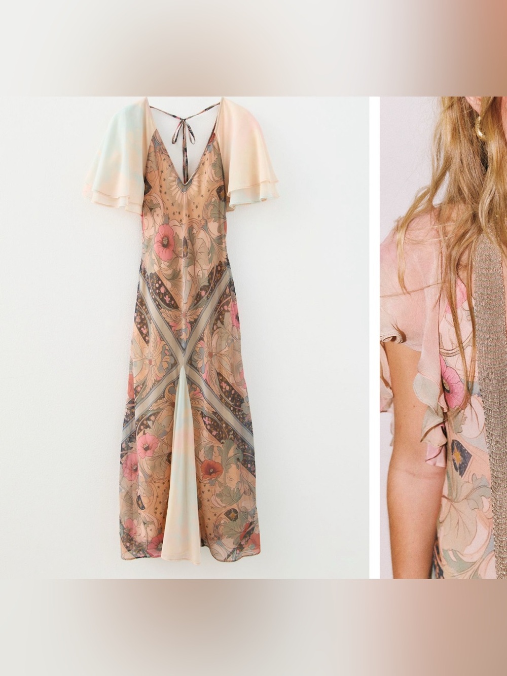 NWT Free People Celestial Nights Maxi Dress - fairy combo - XS, small - Picture 9 of 16
